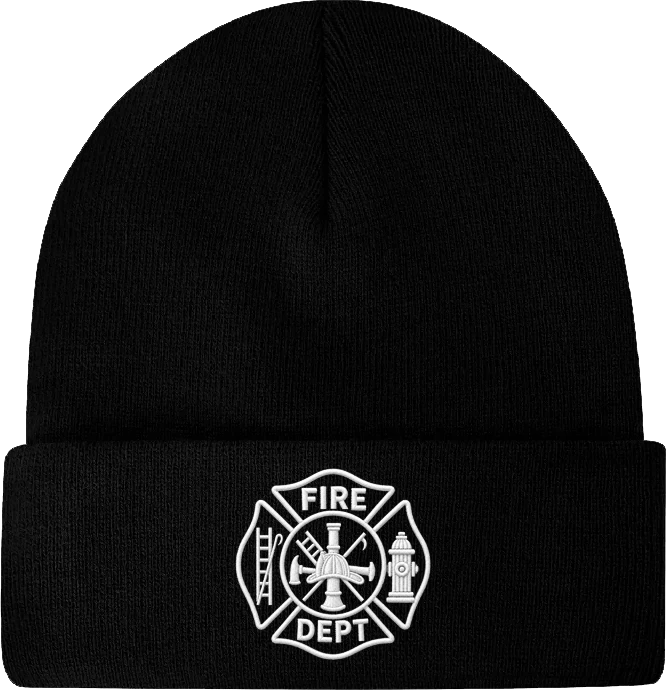 Fire Beanie Black
